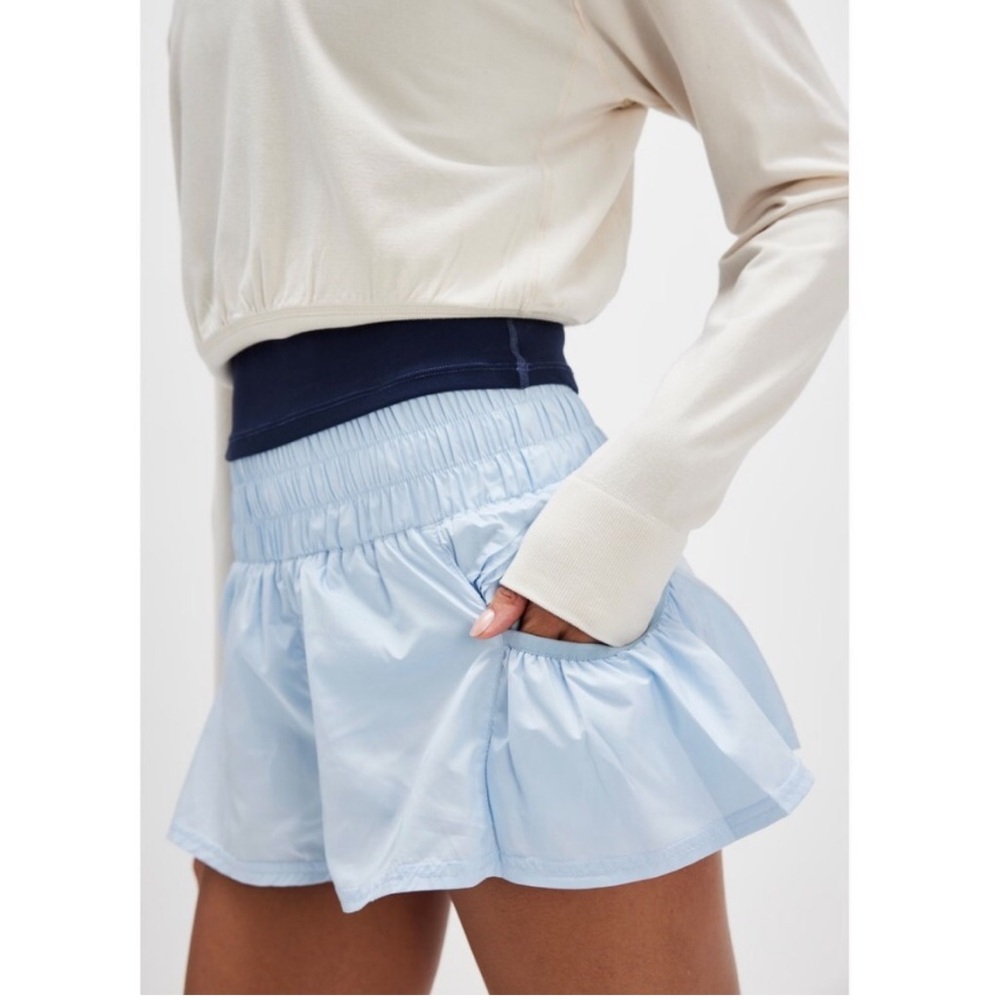 FREE PEOPLE MOVEMENT Get Your Flirt On Short baseline blue